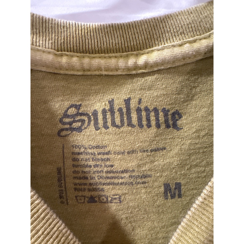 Sublime Sun Graphic T-Shirt Green Medium Band Music Concert Tee - Picture 2 of 3